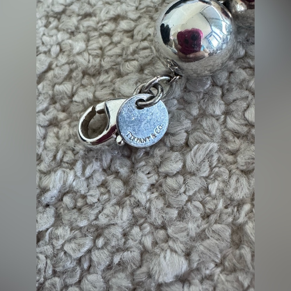 Tiffany & Co Ball Bead 10mm Sterling Silver Bracelet Shiny Excellent Condition - Picture 7 of 8